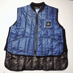 RefrigiWear Insulated Vest Men’s XL Quilted Thermal Full Zip Workwear 0599R